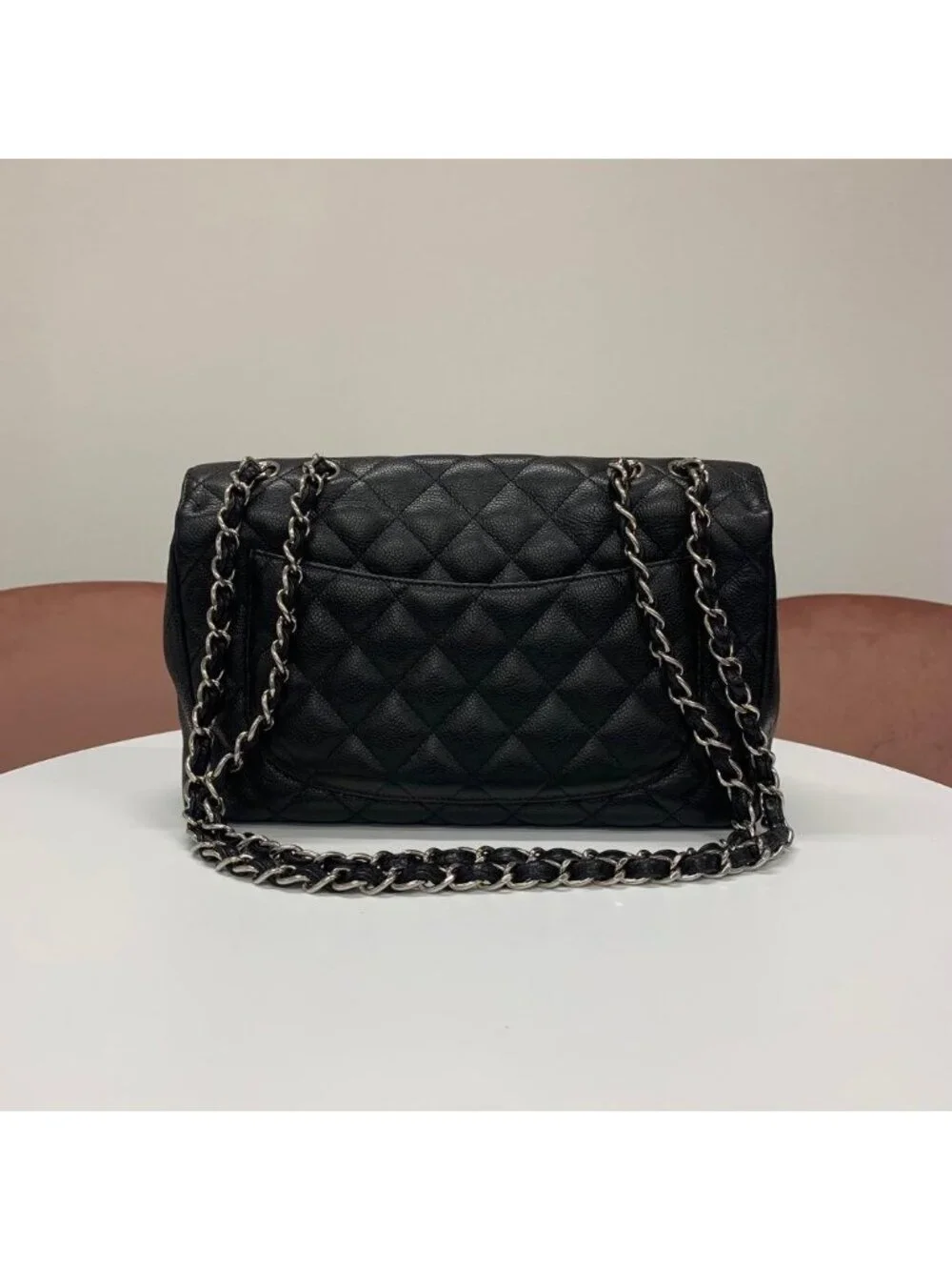 Chanel Quilted 30 Turnlock CC Logo Chain Shoulder Bag